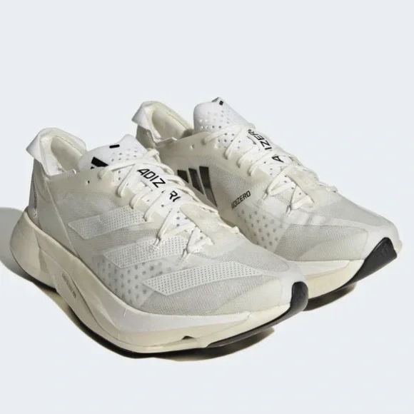 adidas Adizero Adios Pro 3 Triple White - Picture 2 of 11